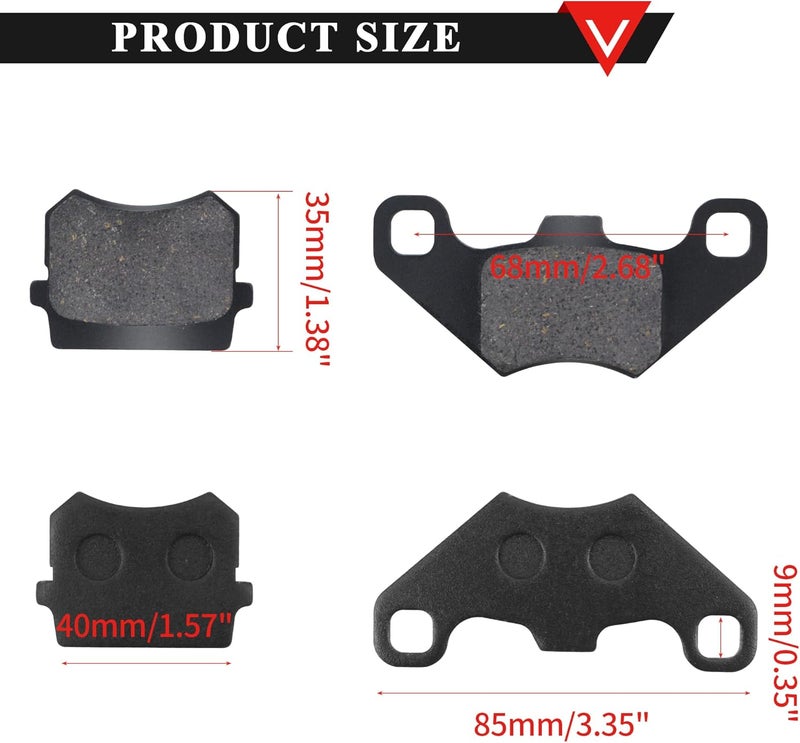 PRO BAT Rear Hydraulic Brake Assembly Caliper Master Cylinder Kit + Disc Brake Rotor + Brake Pad for Go Kart Golf Cart ATV Buggy Coolster Taotao 50cc 150cc 200cc 250cc (Black) - Image 2